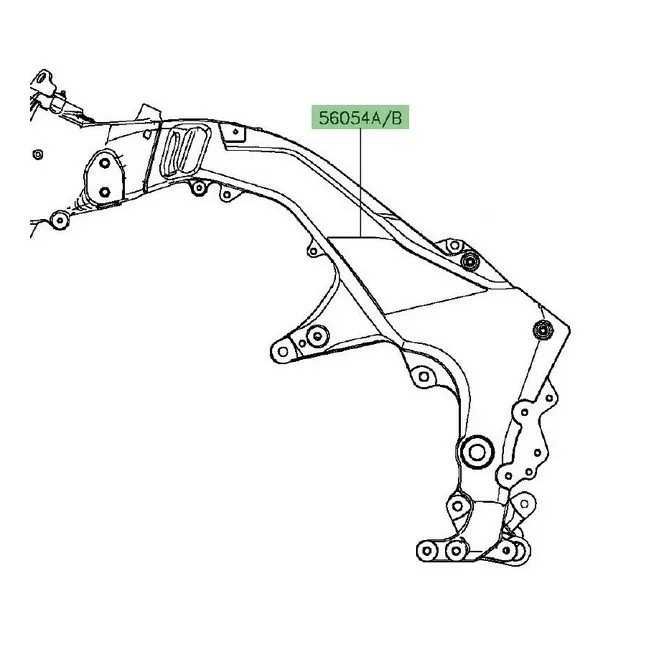 Autocollant de cadre Kawasaki Versys 1000 (2015-2018) | Moto Shop 35