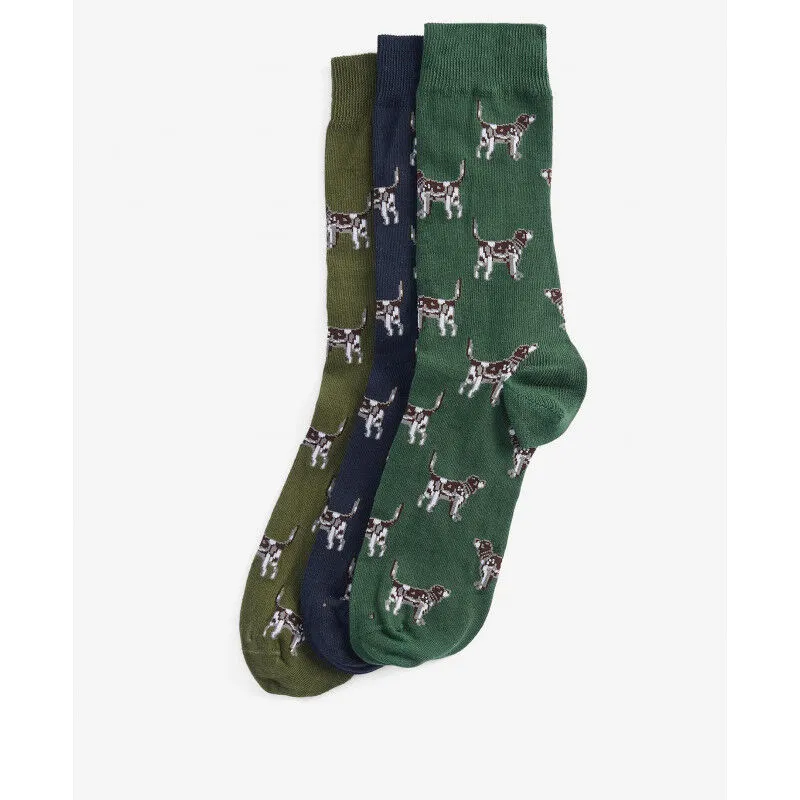 Barbour Pointer Dog Socks Gift Box - Chaussettes homme | Hardloop