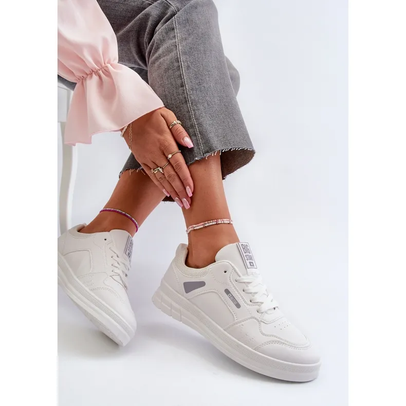 Baskets pour femmes avec système de mousse à mémoire de forme Big Star NN274A483 blanc blanche