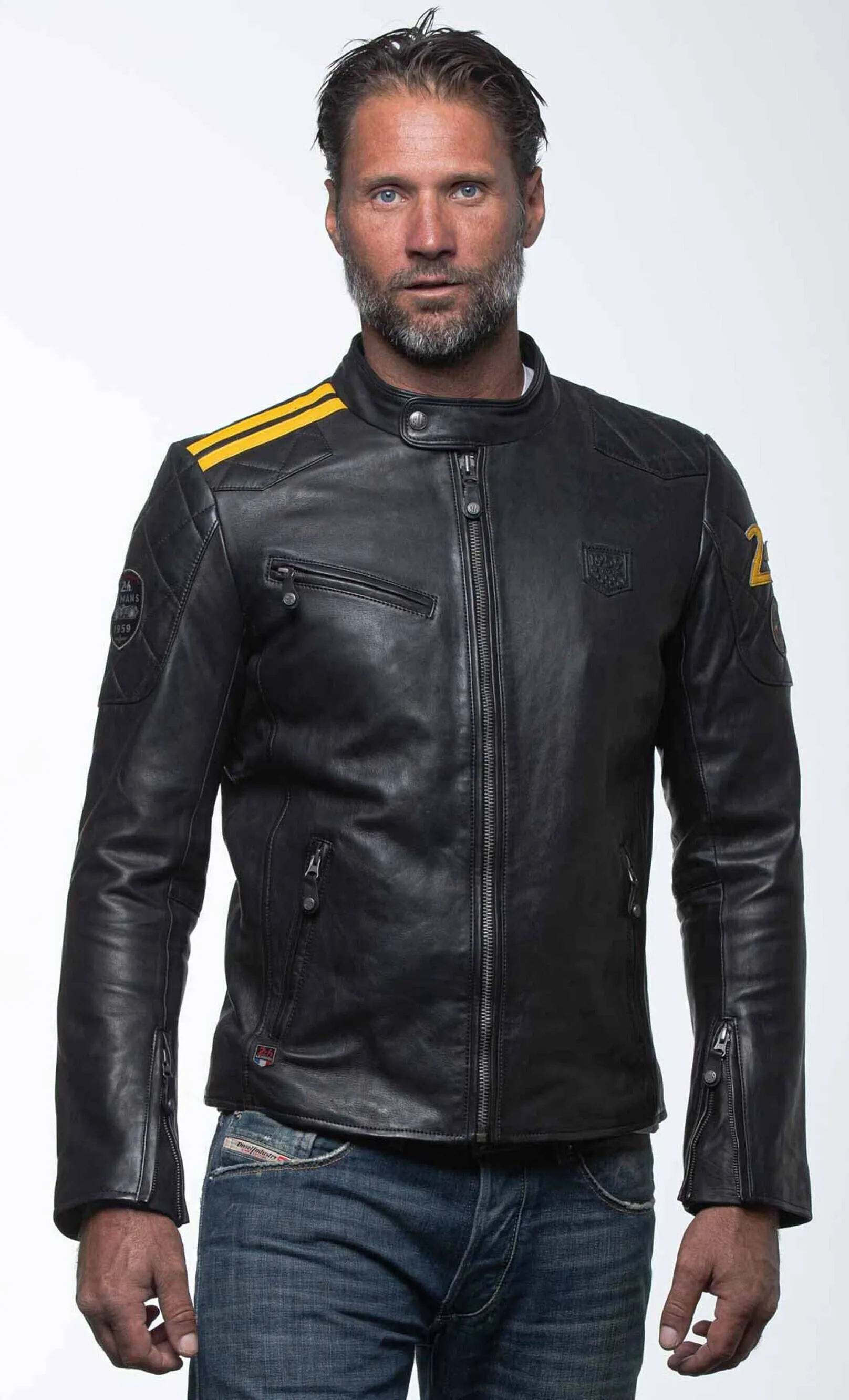 Blouson cuir 24 H LE MANS noir
