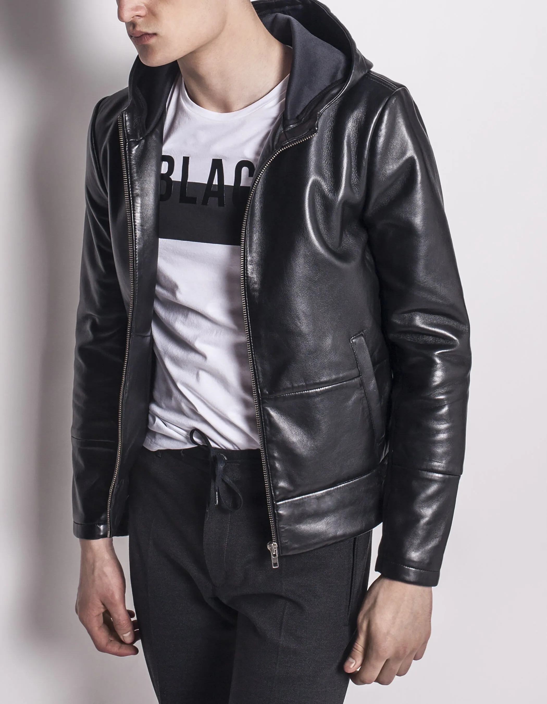 Blouson en cuir homme