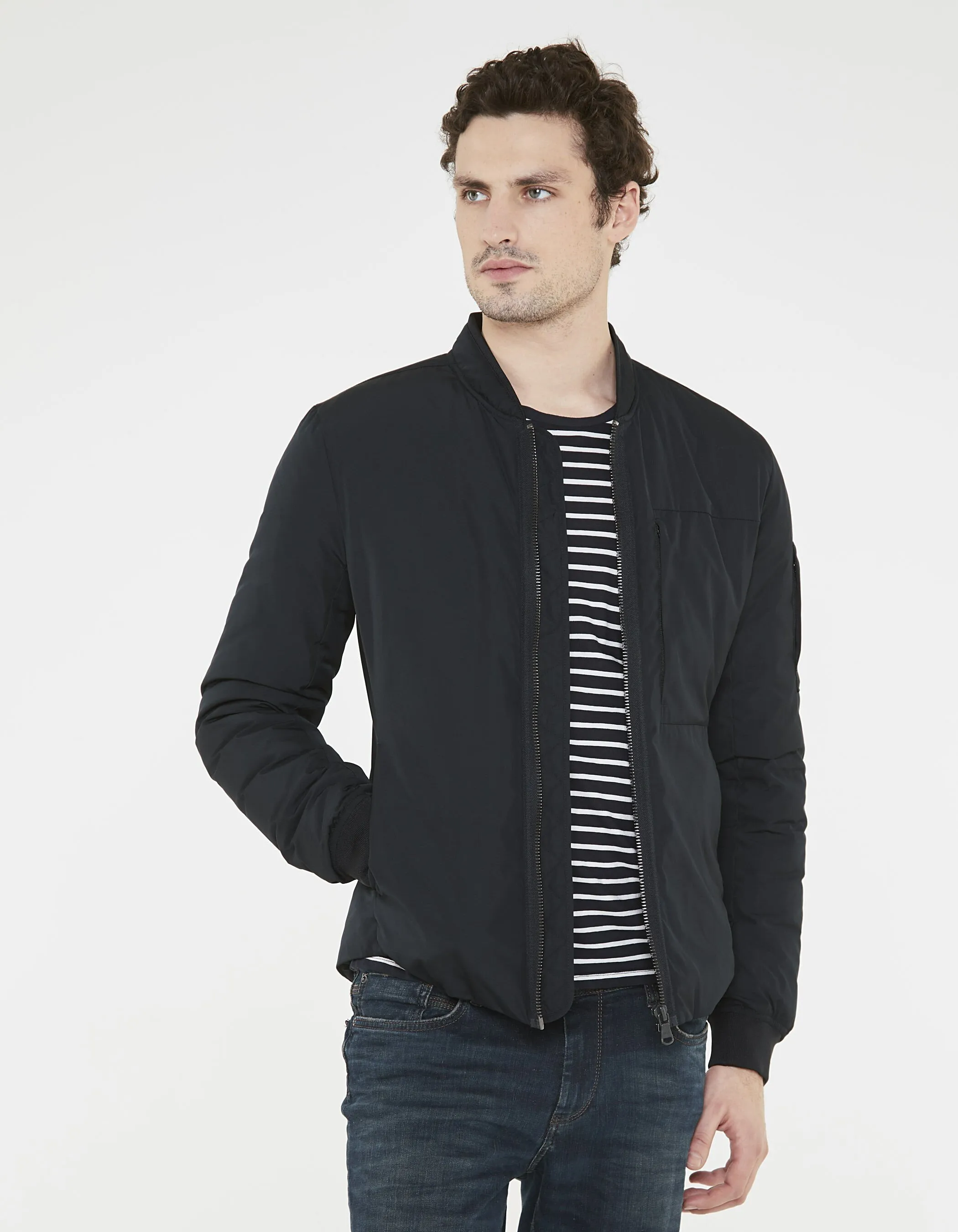Blouson marine homme