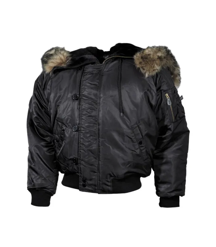 Blouson polaire N2B noir doublure dense