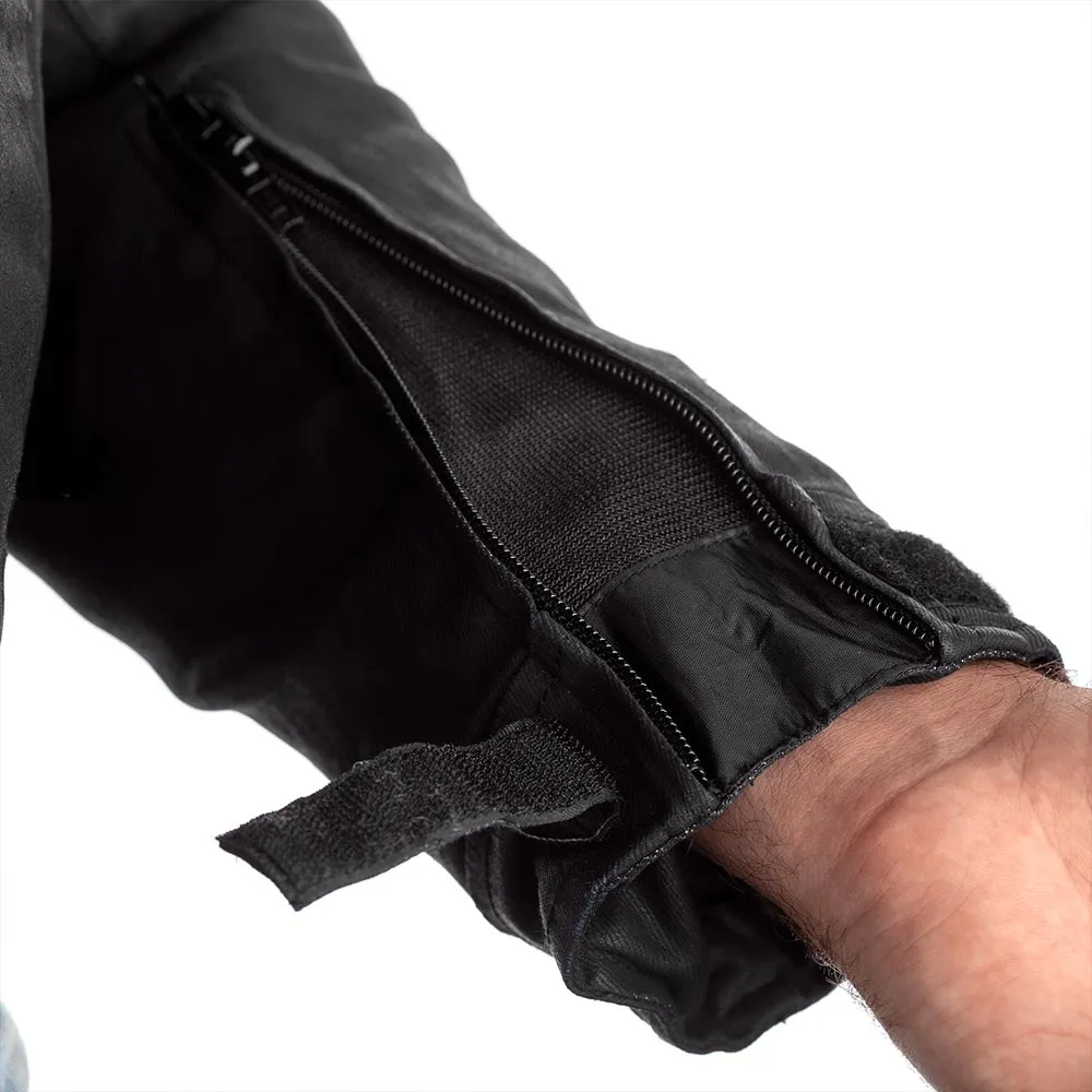 Blouson RST x Kevlar Brixton noir, blouson moto vintage ciré