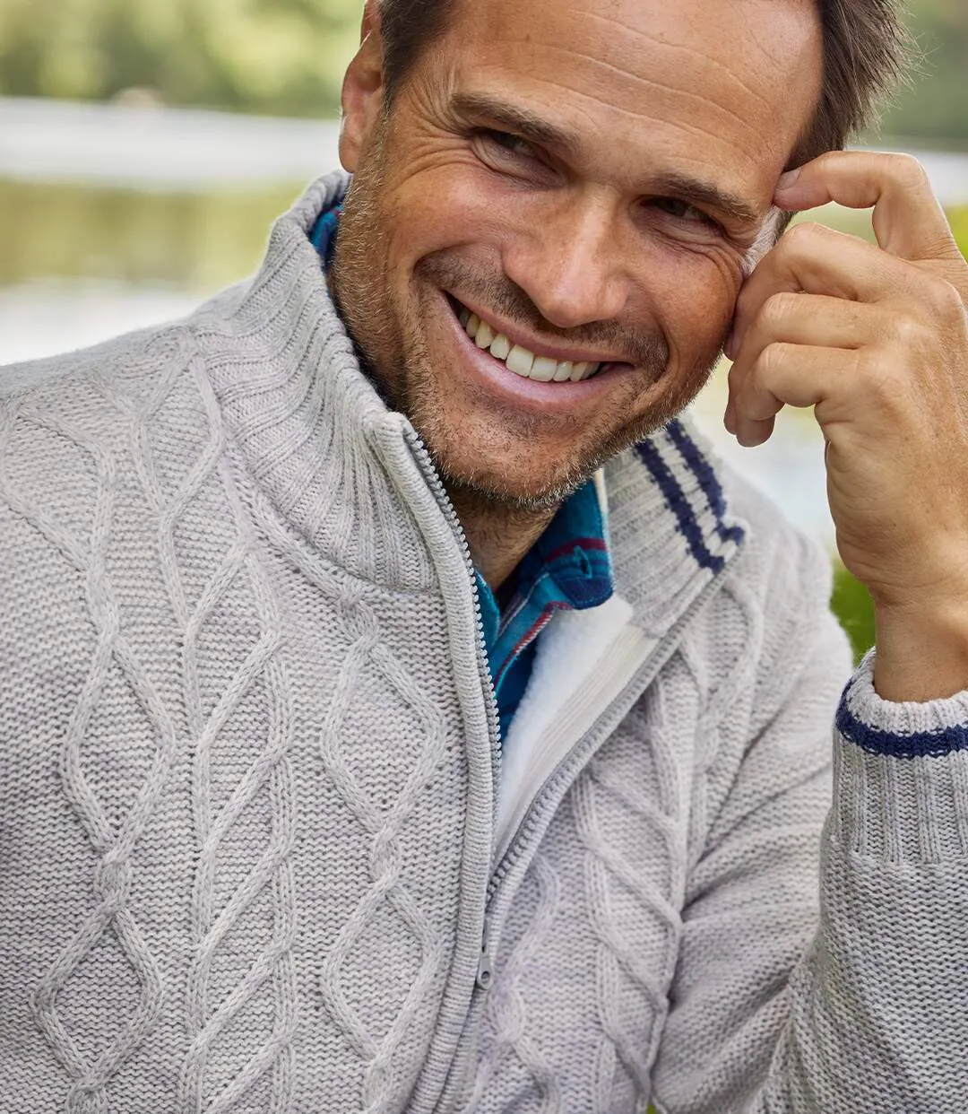Blouson Tricot Doublé Polaire Outdoor