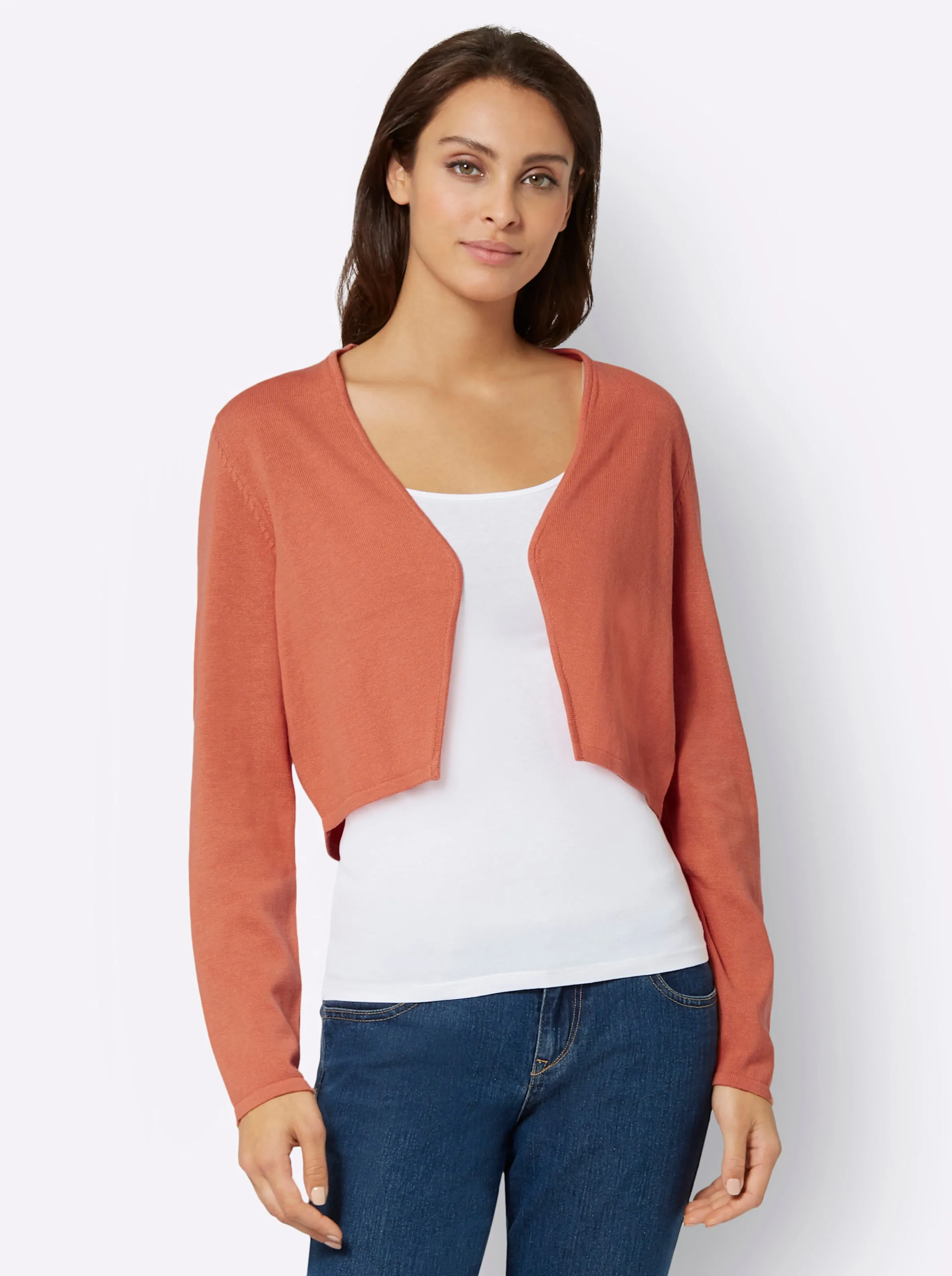 Boléro sans fermeture en qualité tricot fin
