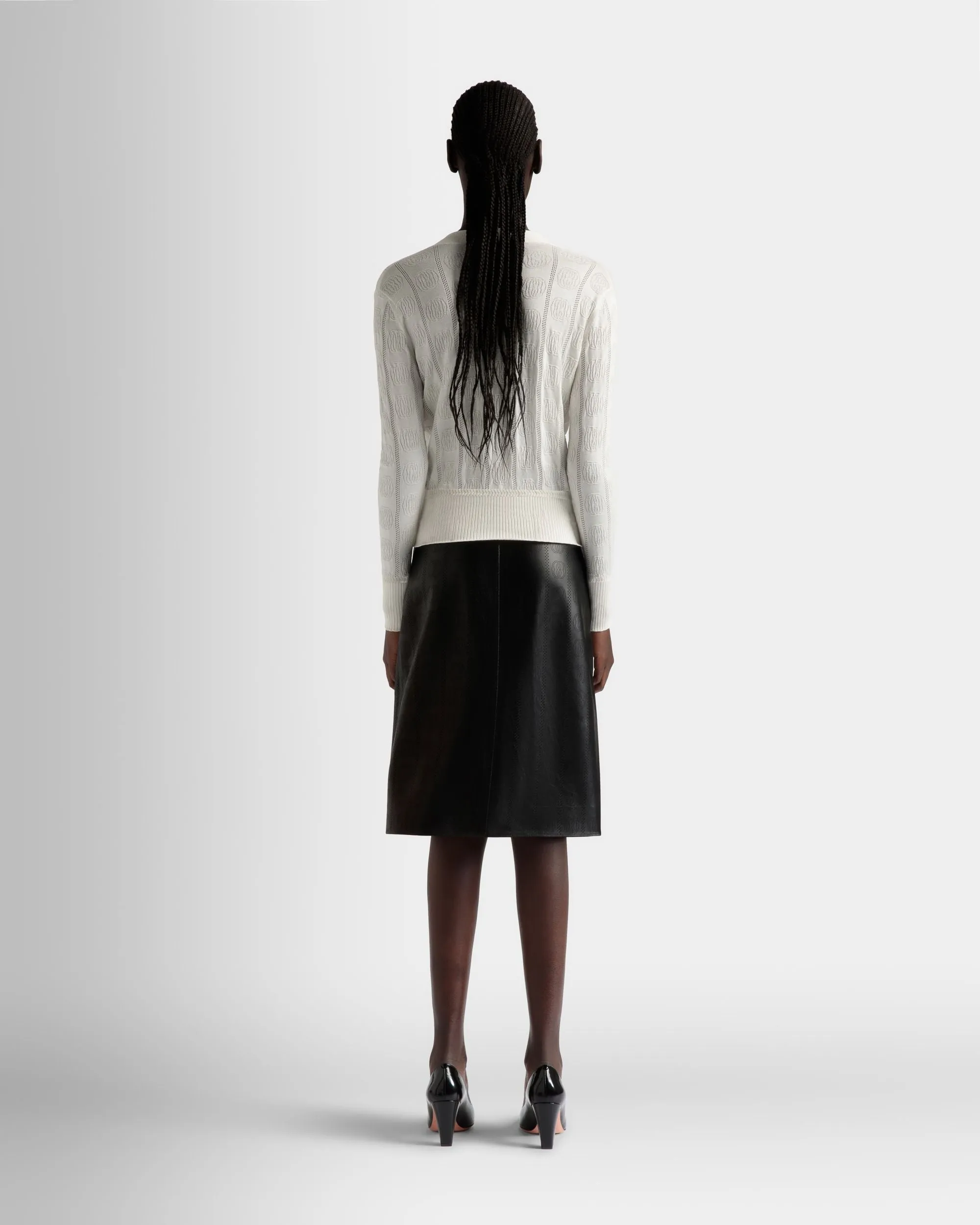 Cardigan Beige En Soie Mélangée Beige