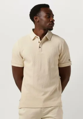 cast iron polo short sleeve polo twill en beige