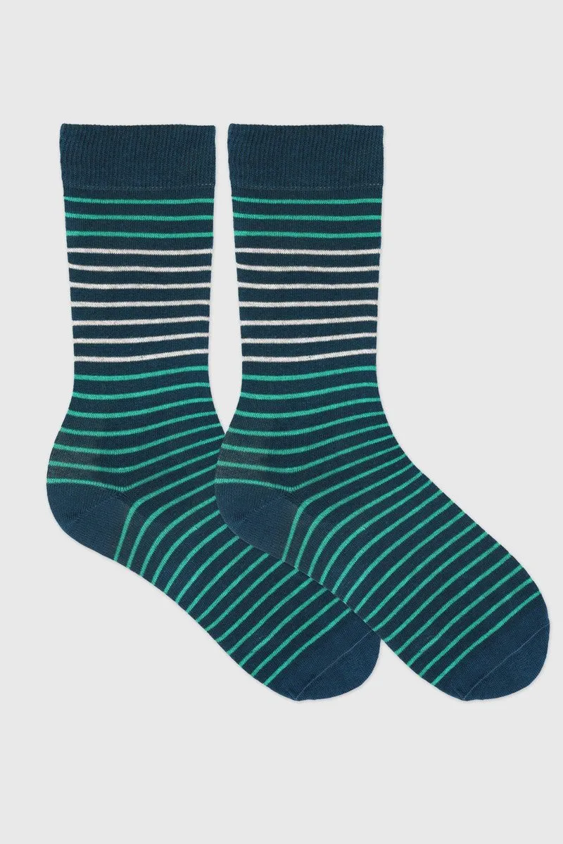 Chaussettes rayées - coton