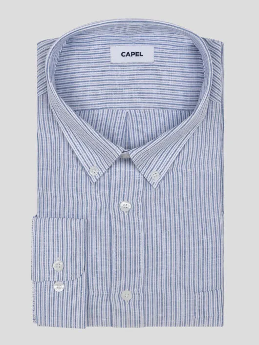 Chemise Rayee Ralph Capel Grande Taille bleu homme grande taille - Capelstore