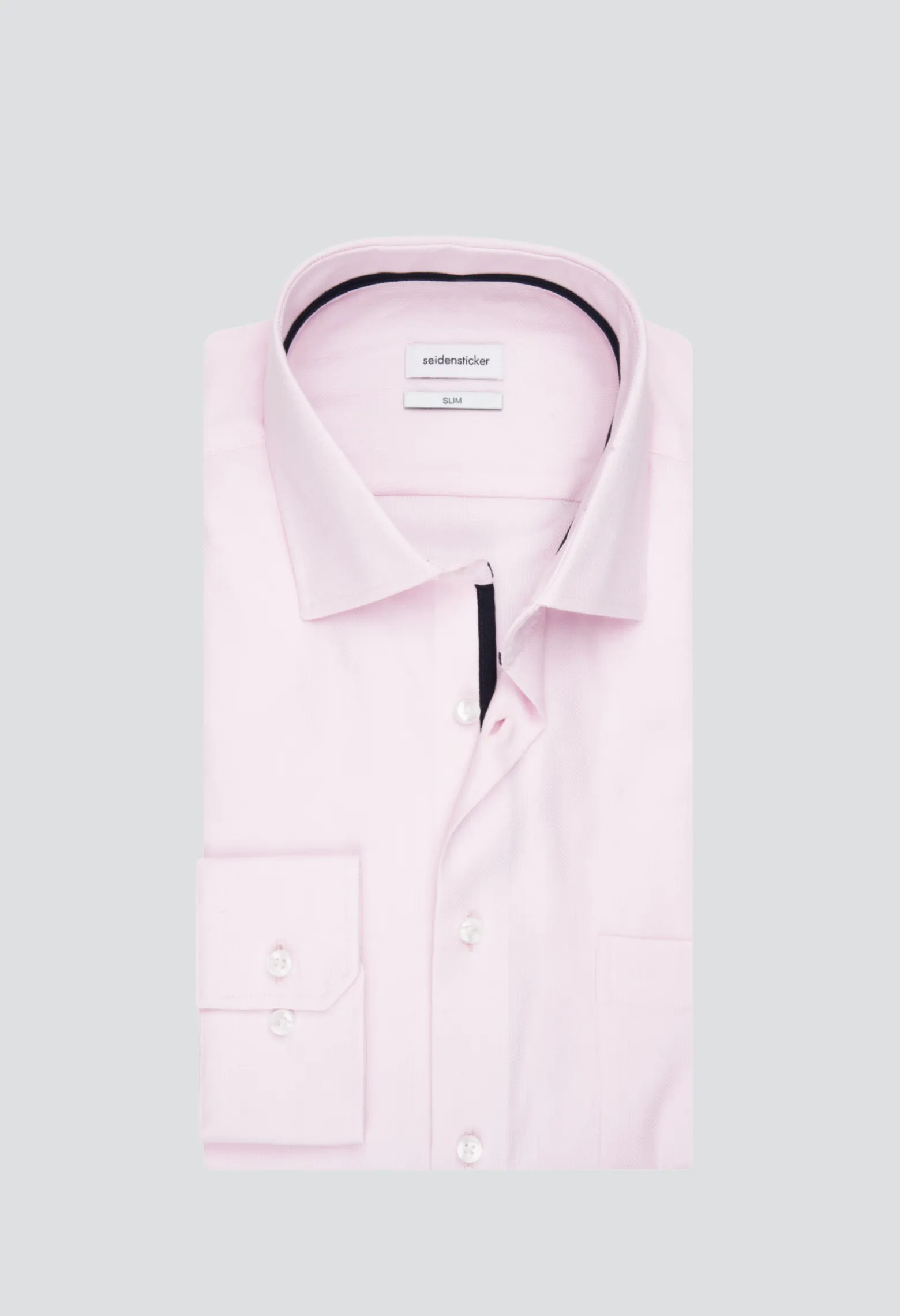 Chemise slim armurée rose Taille 37 Couleur Rose