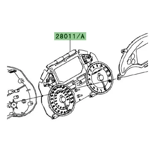 Compteur seul Kawasaki GTR 1400 (2008-2009) | Moto Shop 35