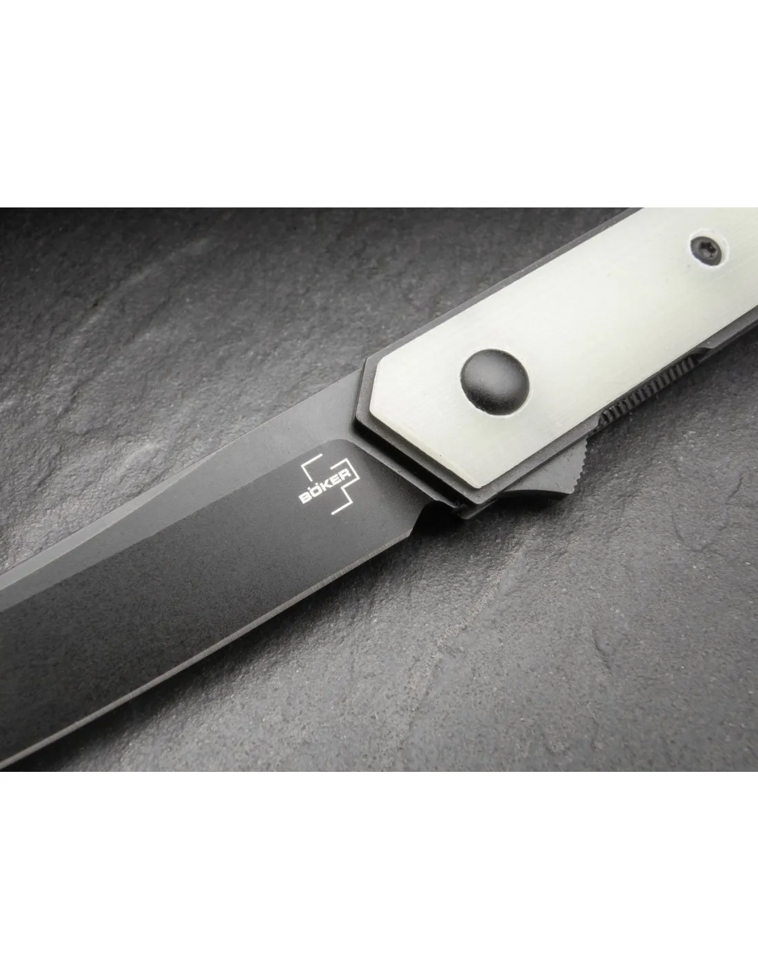 Couteau de poche Böker Plus Kwaiken Air Mini G10 Jade ⚔️ Boutique Épées