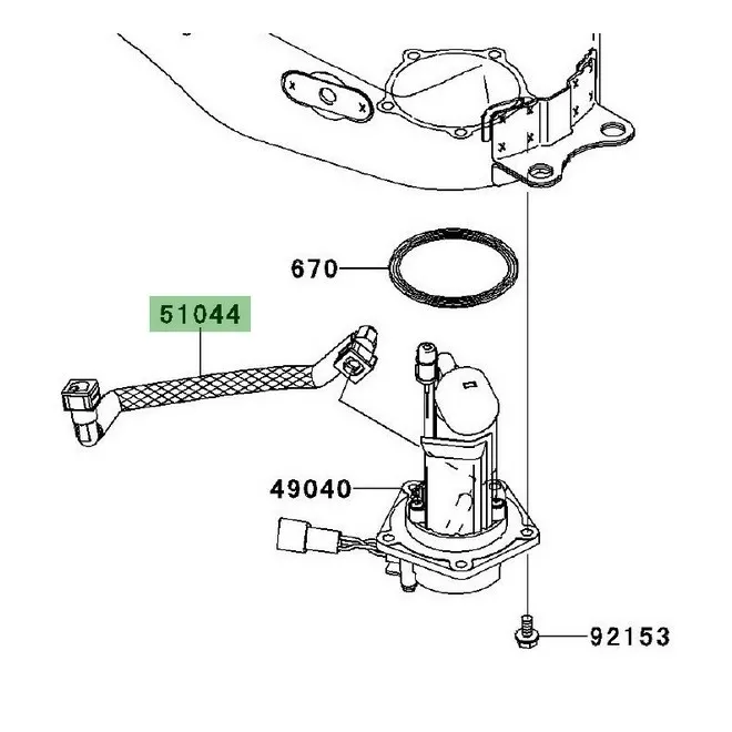 Durite d'essence Kawasaki Er-6f (2006-2011) | Moto Shop 35