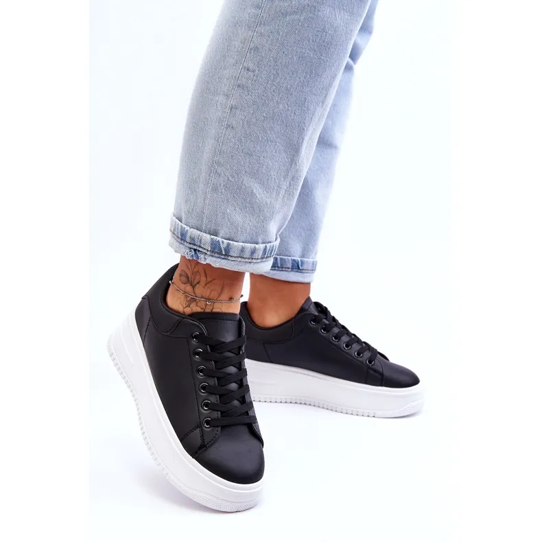 Flyfor Baskets classiques pour femme Black &amp; White Night Trip le noir
