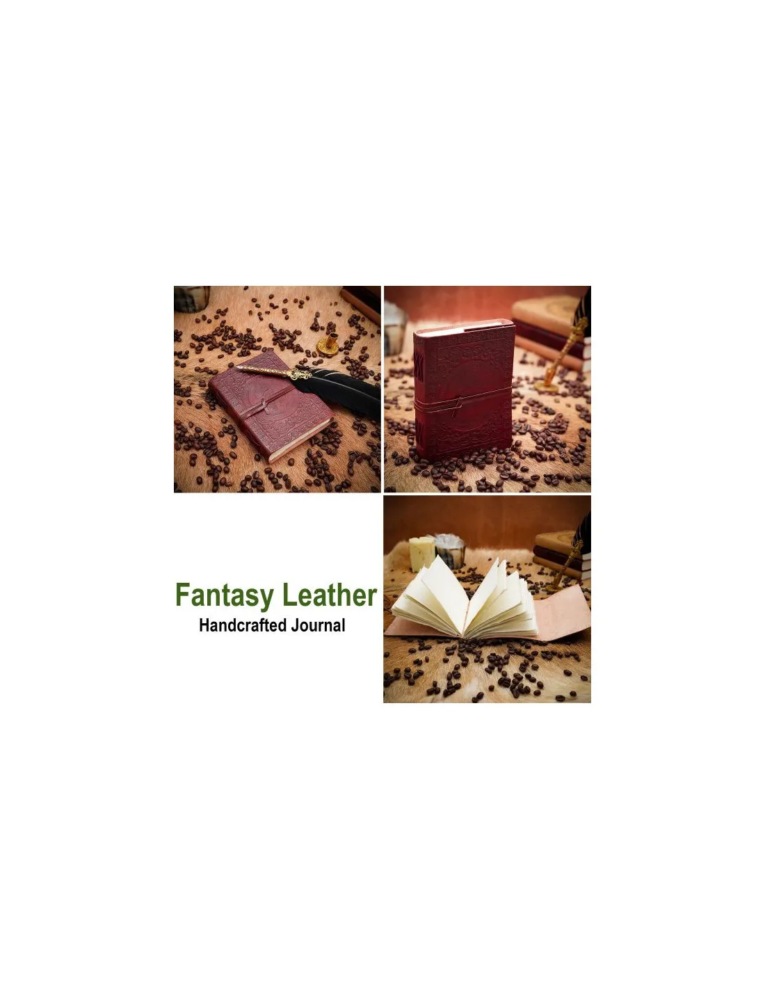 Journal de notes fantaisie en relief, fait à la main ⚔️ Boutique Épées