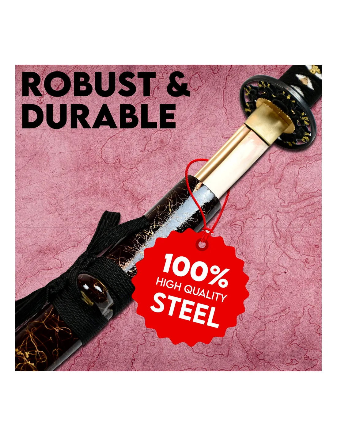 Katana modèle Feuille forgé et affûté à la main ⚔️ Boutique Épées