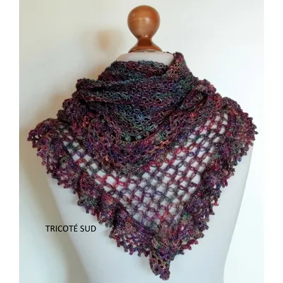 Kit tricot châle Adrienne version Sock de Malabrigo