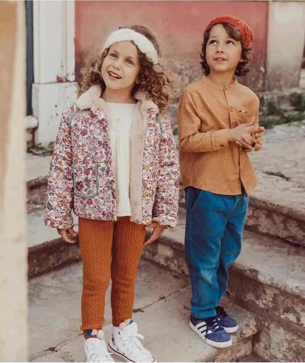 Louise Misha : Veste enfant Jasmina -100% Green- Mer(e)veilleuse