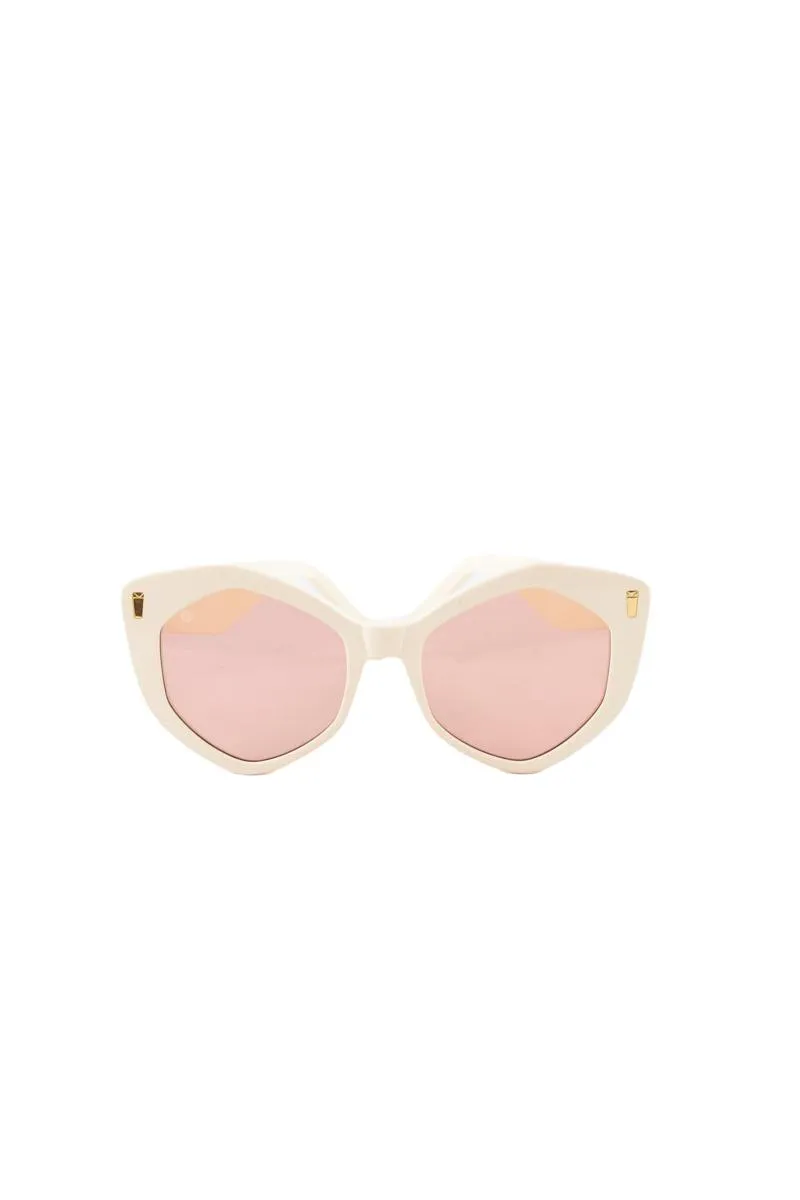 Lunettes de soleil blanc