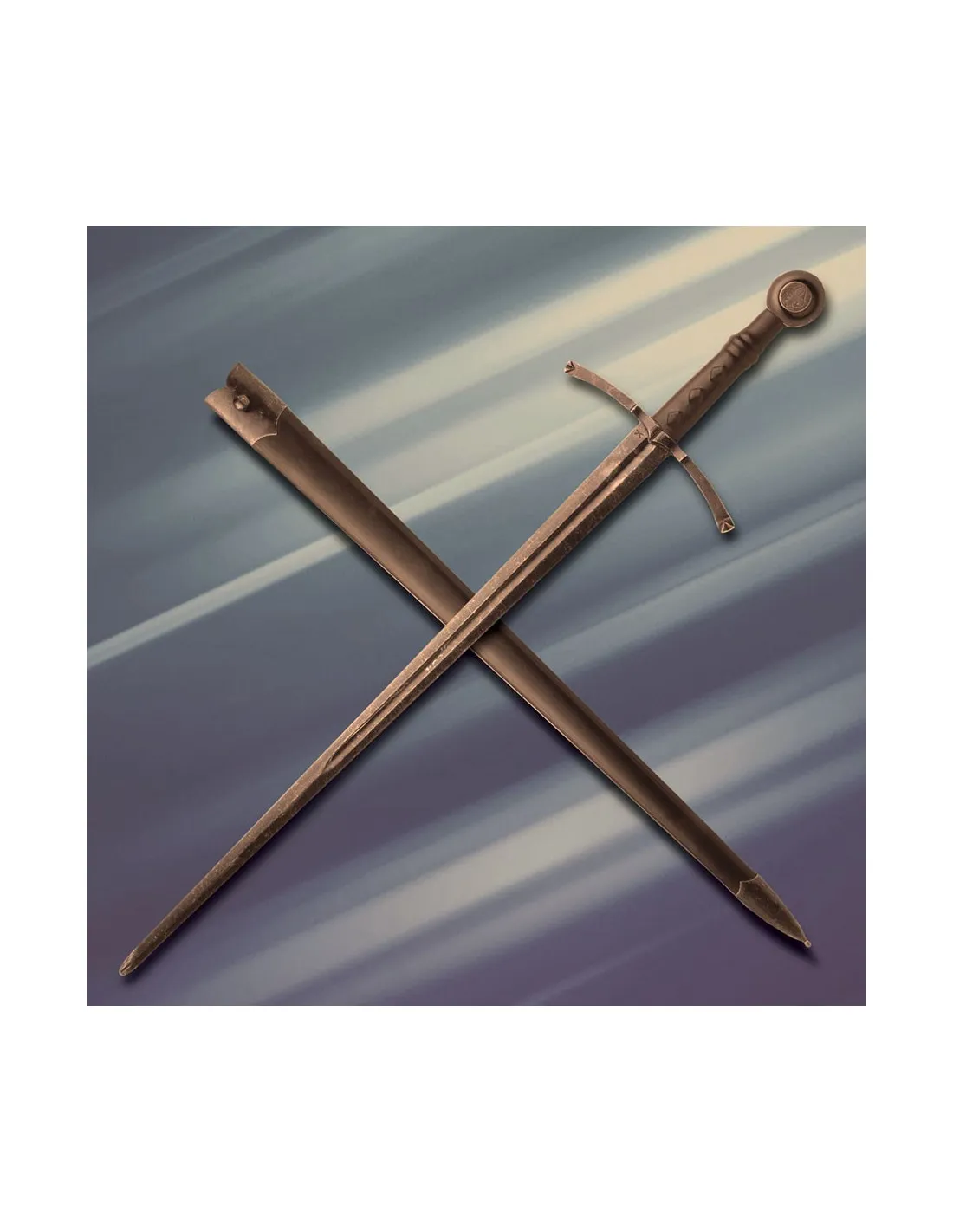 Main d'Azincourt et demi-épée de combat, tranchante ⚔️ Boutique Épées