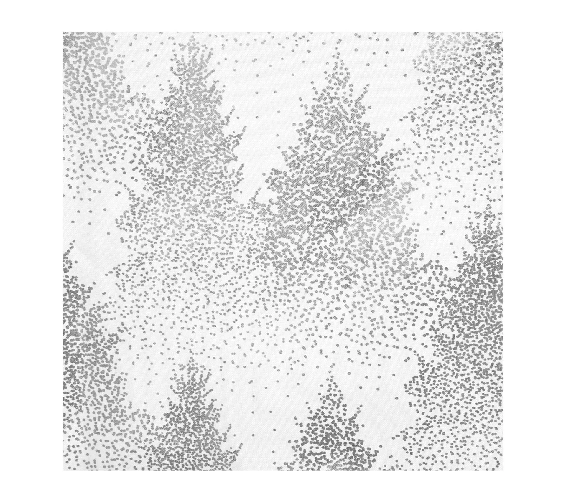 Nappe Blanche Imprimé Sapin Argenté 140 X 360 Cm