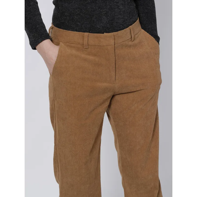 Pantalon wideleg felon camel femme - La Petite Etoile | wimod
