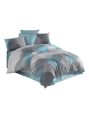 Parure DENNIS Bleu/Gris - Bleu Gris