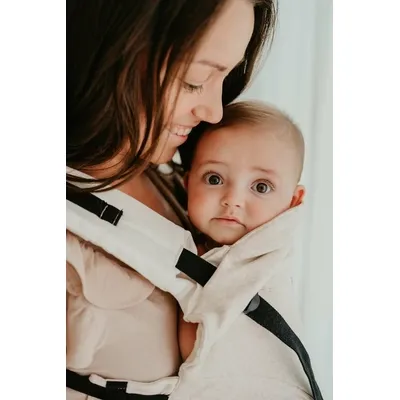 Porte-bébé Tricot-Click Almond Melange - Babylonia