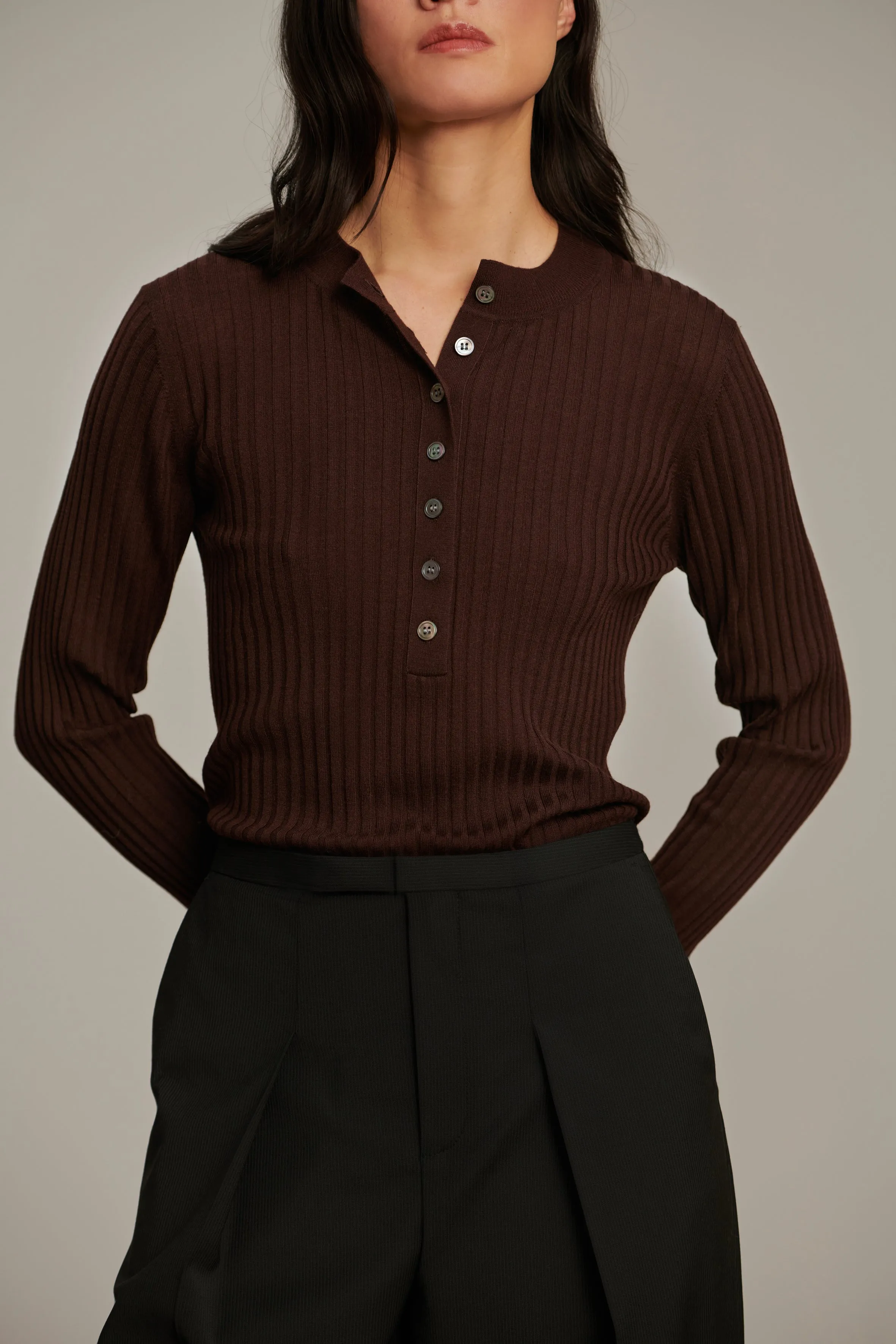 PULL BUFFALO MARRON
