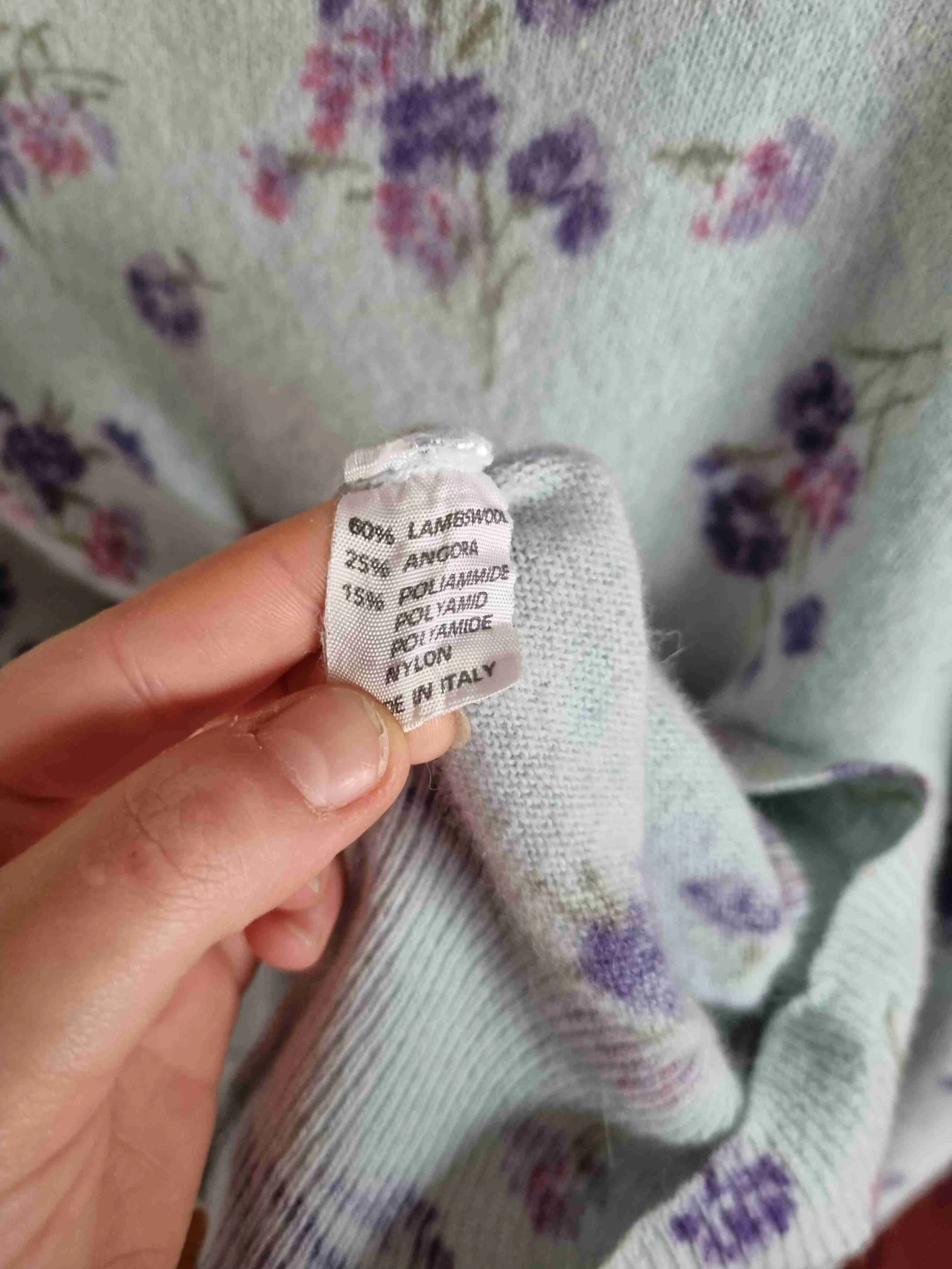 Pull à fleurs