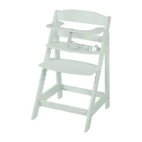 ROBA Chaise Haute Évolutive Sit Up Flex - Utilisable Jusqu'à la Chaise d'Adolescent - Bois Vert Menthe vert - Roba