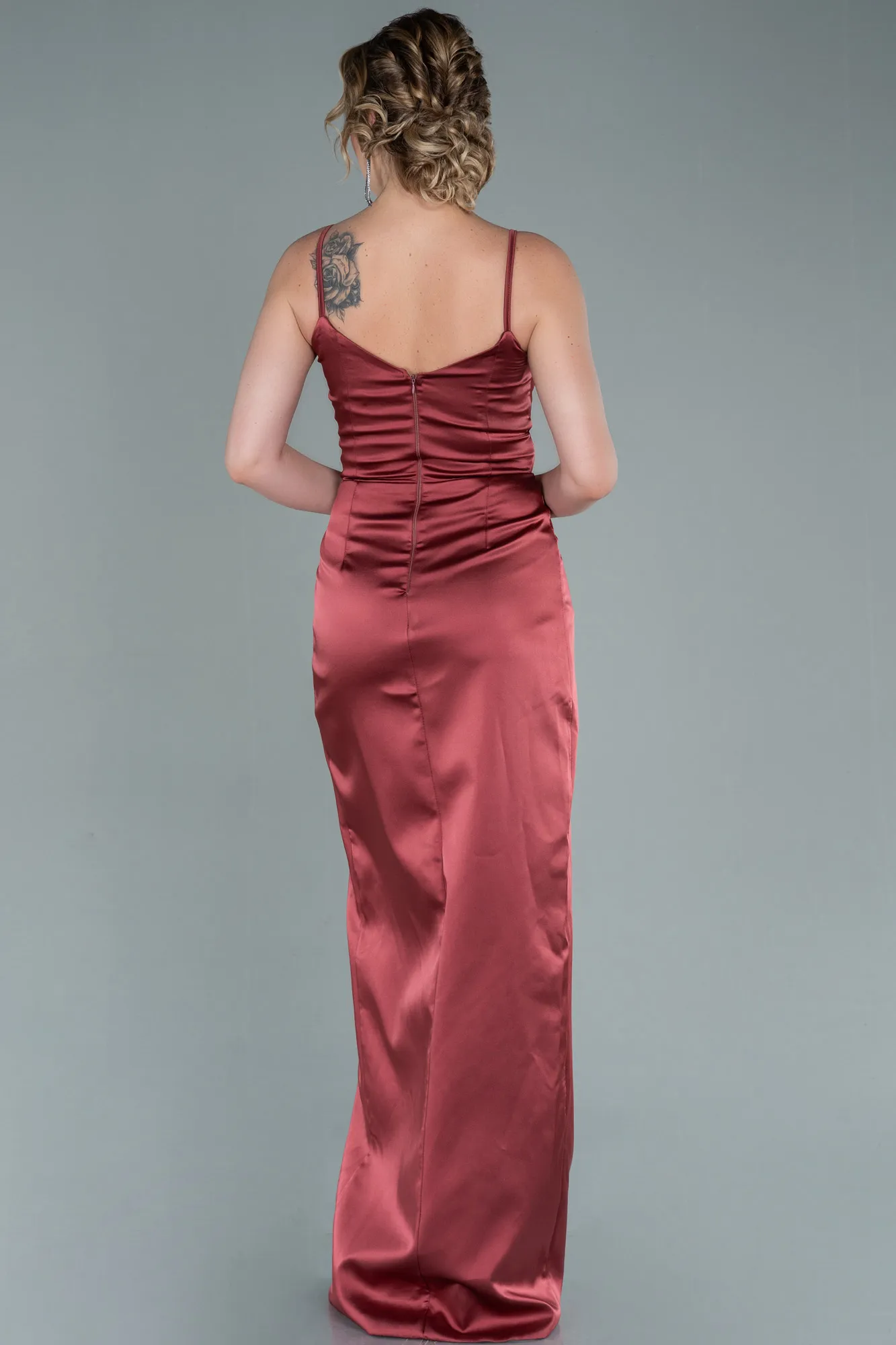 Robe De Fiançaille Longue Prune ABU564