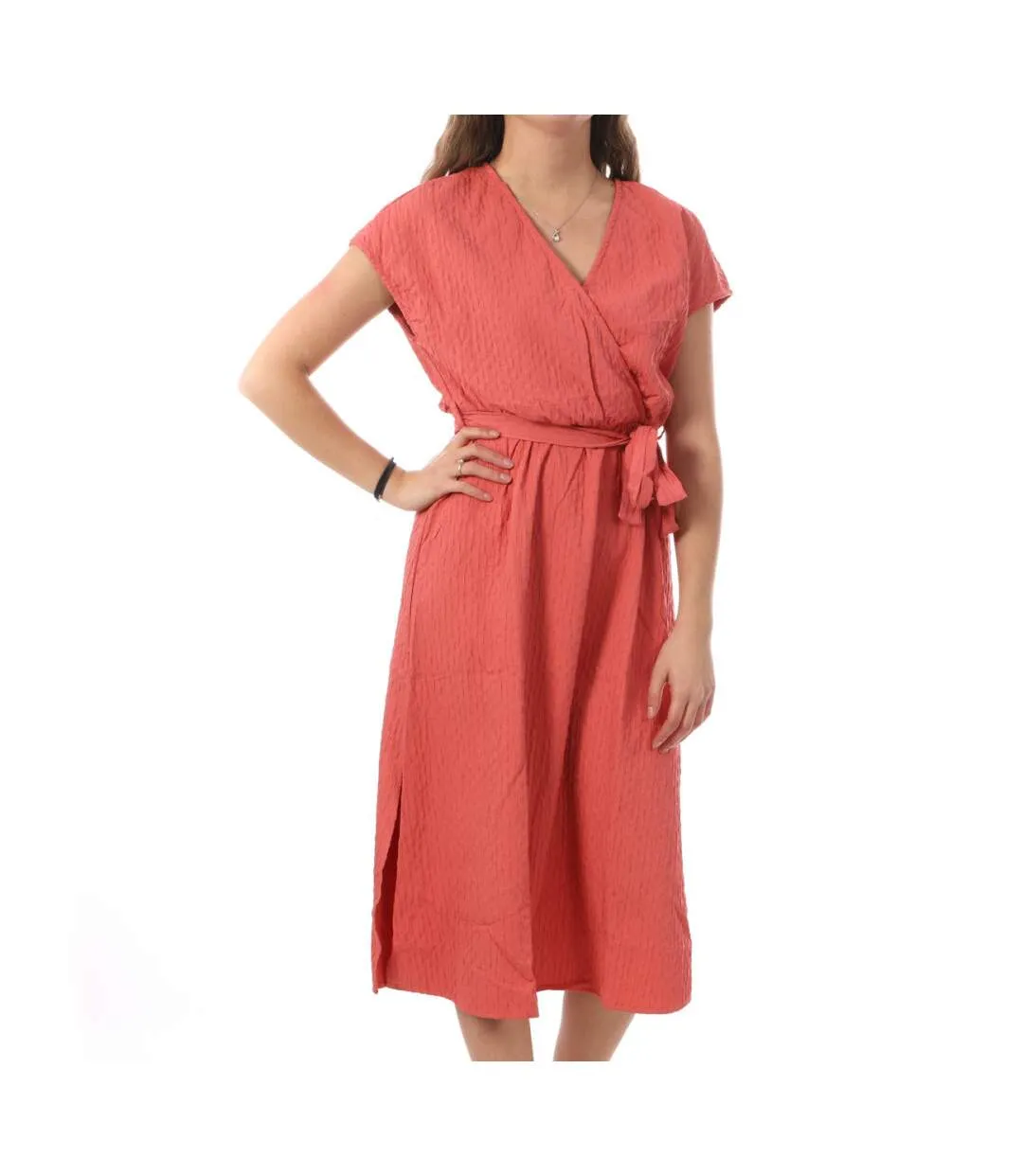 Robe Rouge Femme Vila Laka