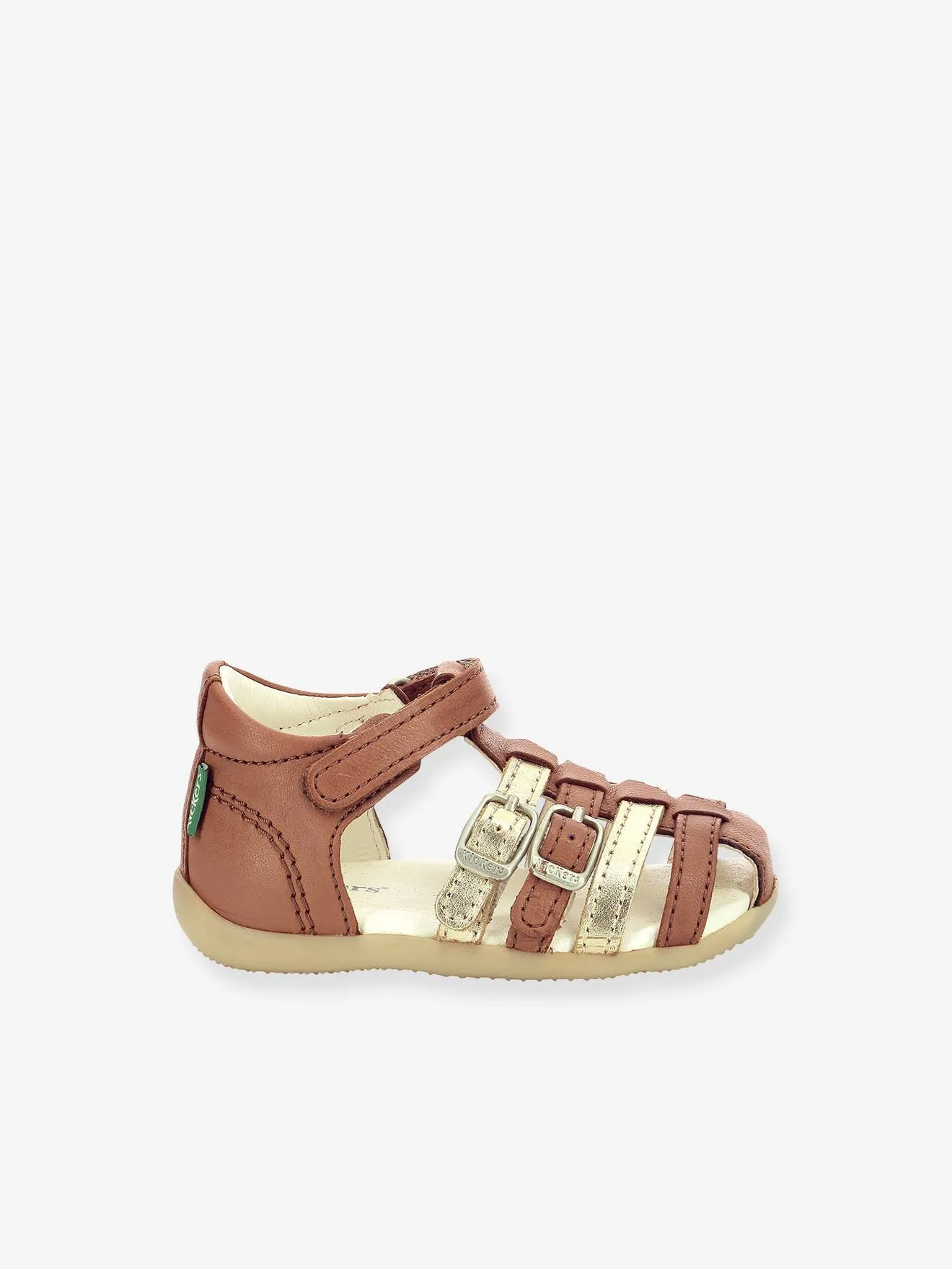 Sandales cuir enfant Bigkro KICKERS® caramel - Kickers
