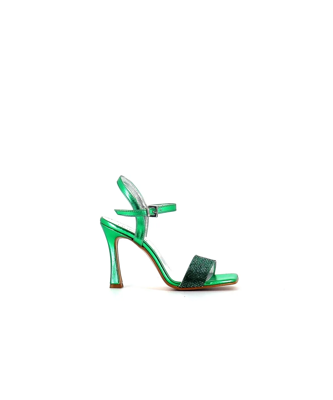 SANDALES FABIA LAMINE VERT