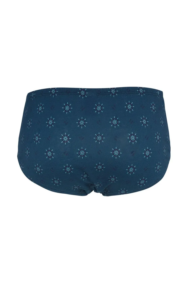 Slip imprimé marin - coton issu de l’agriculture biologique