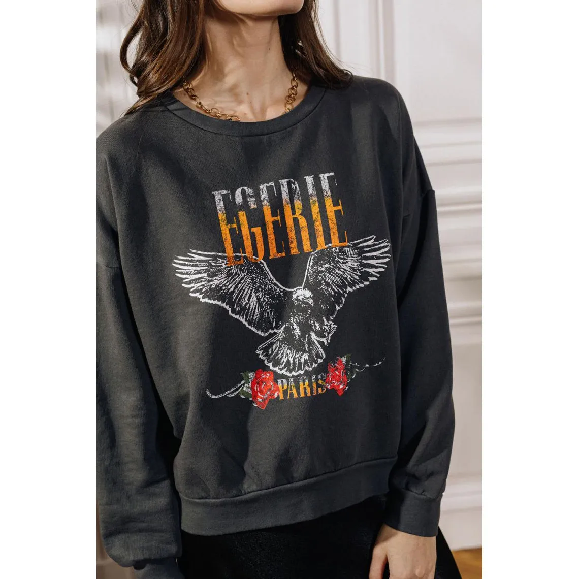 Sweat EGERIE-SWEAT anthracite en viscose | 3 Suisses