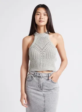 TOP COL ROND EN COTON MéLANGé FIROZA - IRO pour FEMME | Printemps