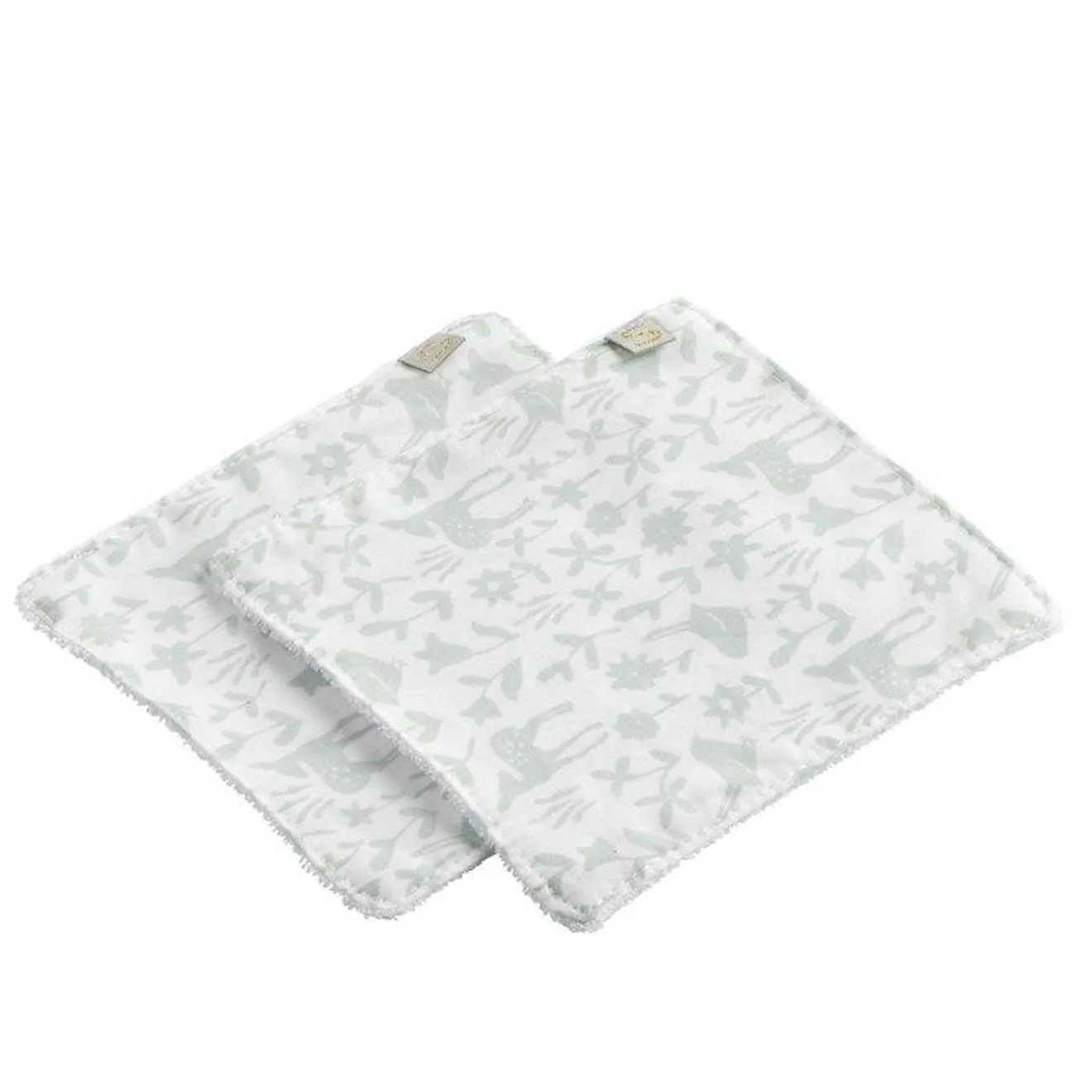Trousse de toilette en coton vert tilleul vert - Sauthon