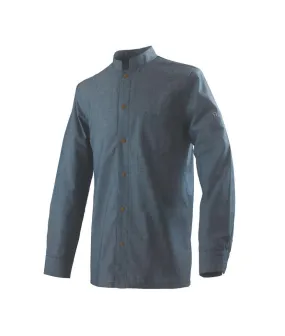 Veste de cuisine homme BOVI Chambray bleu marine