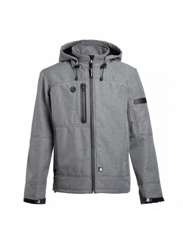 Veste de travail softshell respirante gris chiné Flores North Ways