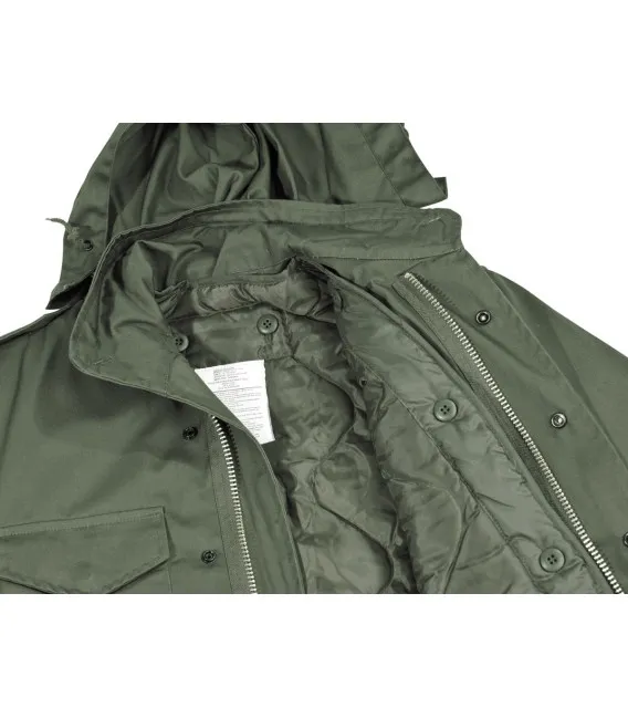Veste M65 vert doublure matelassée