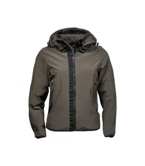 Veste softshell urban adventure femme vert kaki foncé Tee Jays