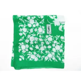YVES SAINT LAURENT FOULARDS chale ou pareo fleurs châle